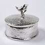 Personalised Engraved Wren Pewter Trinket Box Gift, thumbnail 1 of 7