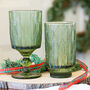 Luxury Forest Green Glassware Collection, thumbnail 3 of 6