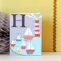Mini H For Harbour Card, thumbnail 4 of 5