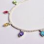 Rainbow Sparkle Christmas Lights Adjustable Necklace, thumbnail 3 of 5
