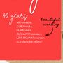 Sparkly Ruby Anniversary Heart Card, thumbnail 3 of 8