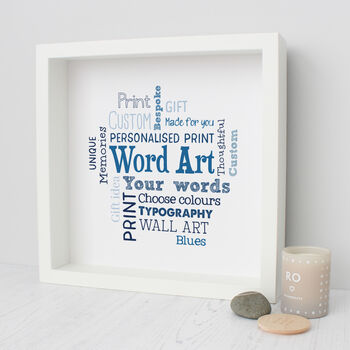 Personalised Word Art Cloud Print, 2 of 12
