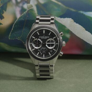 Jacques Lemans Solar Chronograph Men's Bracelet Watch, 2 of 12