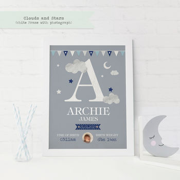 Personalised New Baby Boy Prints, 3 of 7
