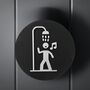 Shower Room Door Sign With Raised Design, thumbnail 2 of 4