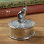 Personalised Engraved Cat Pewter Trinket Box Gift, thumbnail 1 of 8