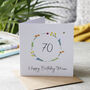 70th Birthday Personalised Photo Magnet Card, thumbnail 5 of 7