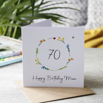 70th Birthday Personalised Photo Magnet Card, 5 of 7