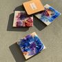 Silver Purple Blue Coaster Explosion | Set Of Two, thumbnail 4 of 7