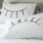 Double Sided Pillowcase Sleep/Awake 50 X 75cm, thumbnail 1 of 4
