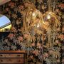 Antique Gold Palm Floor Lamp, thumbnail 2 of 4