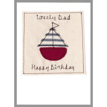 Personalised Sailing Boat Father's Day Card, 7 of 12