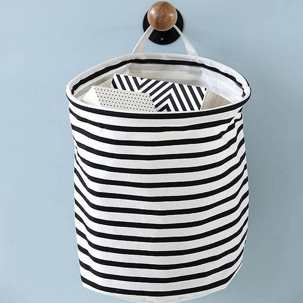 Nautical Striped Handled Laundry Basket / Bag, 1 of 5