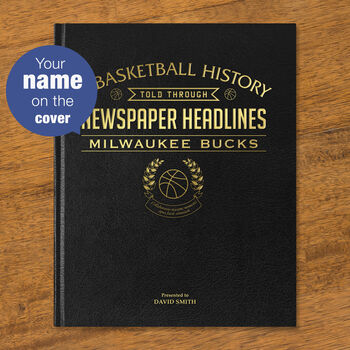 Milwaukee Bucks Personalised Basketball Gift Newspaper Book, 11 of 12