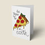 'Let There Be Pizza On Earth' Funny Christmas Card, thumbnail 2 of 5