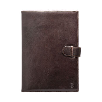 A4 Leather Document Case / Meeting Folder. 'The Gallo', 4 of 12