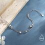 Sterling Silver Little Twinkle Stars Charm Anklet, thumbnail 6 of 12