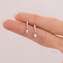 Sterling Silver Mismatched Fork And Spoon Stud Earrings, thumbnail 2 of 12