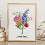 Personalised Birth Flower Family Print, thumbnail 11 of 12