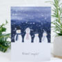 Pack Of Six Luxury Penguin Christmas Cards, thumbnail 2 of 5
