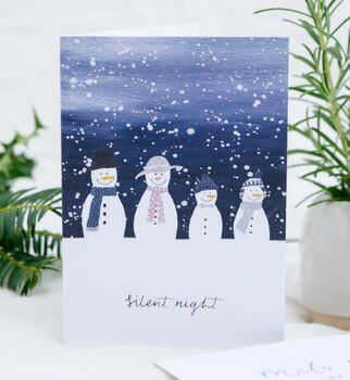 Pack Of Six Luxury Penguin Christmas Cards, 2 of 5