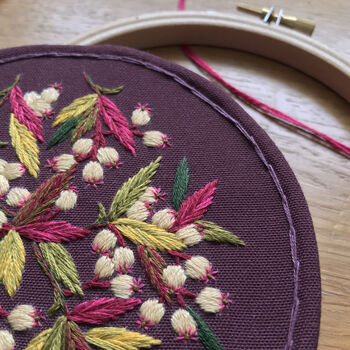 Autumn Berries Botanical Embroidery Kit, 2 of 7