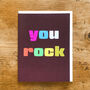 Mini You Rock Card, thumbnail 1 of 5