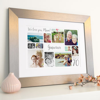 Personalised 70th Birthday Photo Collage, 7 of 11
