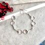 Snaffle Bit Chunky Sterling Silver Charm Bracelet, thumbnail 1 of 5