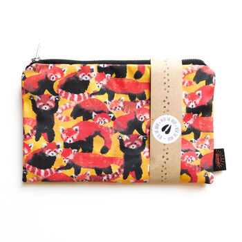 Pack Or Red Pandas Print Pouch Bag, 2 of 5