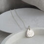 Memorial Ashes Hammered Pebble Charm, thumbnail 1 of 4