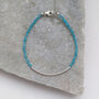Amazonite And Sterling Silver Bar Bracelet, thumbnail 3 of 6