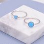 Sterling Silver Opal Ring, thumbnail 5 of 11