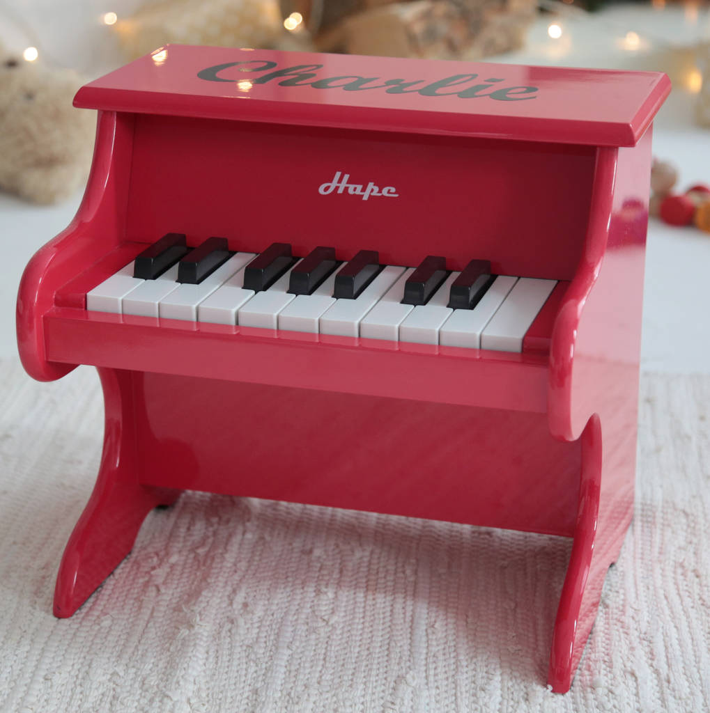 personalised mini red piano toy by my 1st years | notonthehighstreet.com