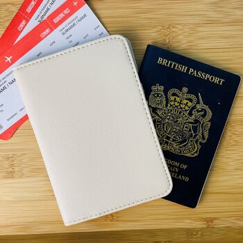 Personalised Simple Passport Cover, 2 of 6