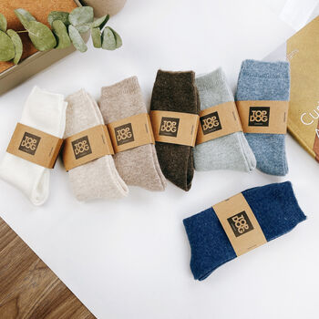 Cosy Cashmere Merino Wool Socks, 6 of 10