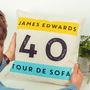 Personalised Tour De Sofa Cycling Cushion Gift, thumbnail 3 of 4