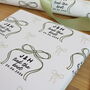 Personalised 'Tied The Knot' Wedding Wrapping Paper, thumbnail 7 of 11