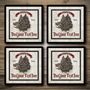 Personalised Bar Runner And Coasters Boars Head, thumbnail 3 of 8