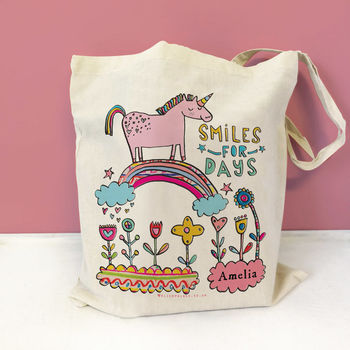 Personalised Love Unicorns Bag, 2 of 7