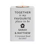 Personalised New Home White Wooden Tea Light Holder, thumbnail 4 of 4
