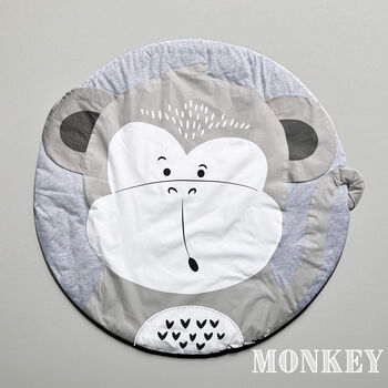 Personalised Cheeky Monkey Baby Play Mat, 2 of 5