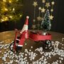 Santa On A Tricycle Christmas Decoration, thumbnail 1 of 3