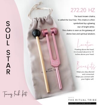 Soul Star Chakra Tuning Fork Kit ~ 272.20 Hz, 2 of 4