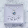 Sterling Silver Eternity Birthstone Pendant, thumbnail 5 of 9