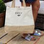 Personalised Canvas And Jute Shopper, thumbnail 5 of 10
