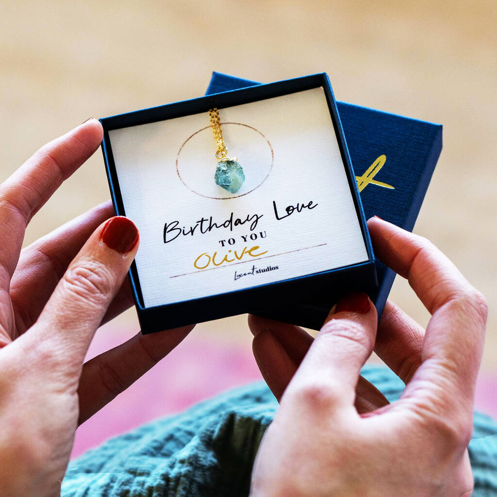 Birthday Love To You Birthstone Necklace, 1 of 8