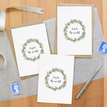 Christmas Wreath Card Pack, 4 of 4