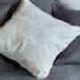 Pichola Floral Pattern Cushion Cover In French Grey, thumbnail 1 of 7