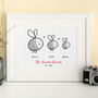 Personalised Bee Family Print, thumbnail 1 of 6